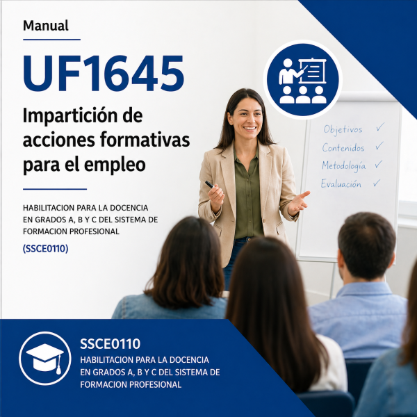 UF1645 impartición acciones formativas formación profesional docentes