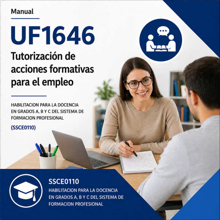 UF1646 tutorización acciones formativas formación profesional online