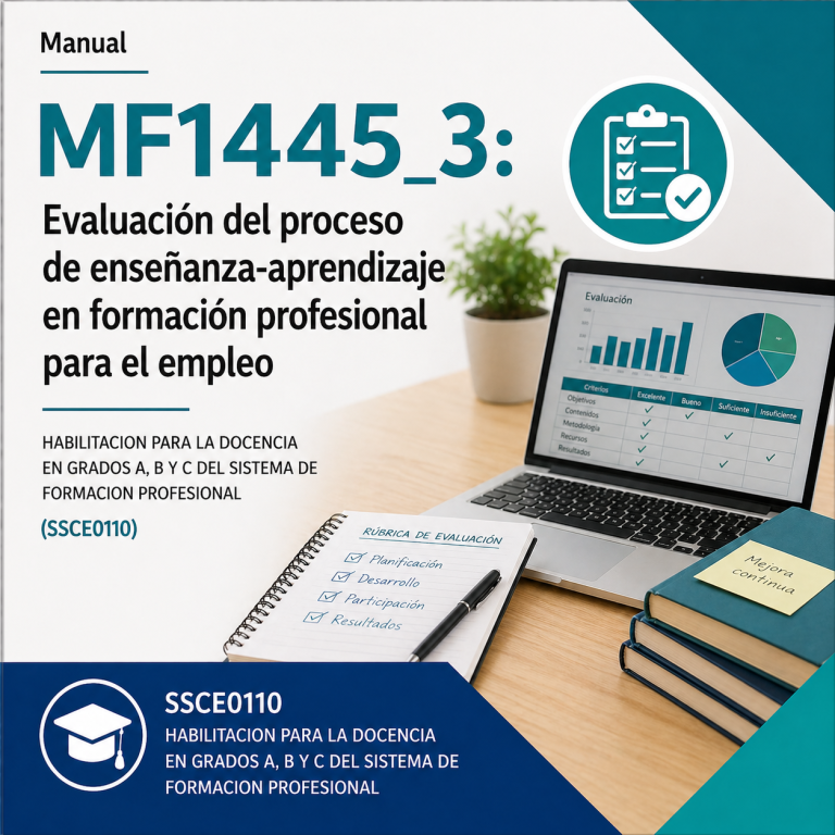 MF1445_3 evaluación enseñanza aprendizaje formación profesional