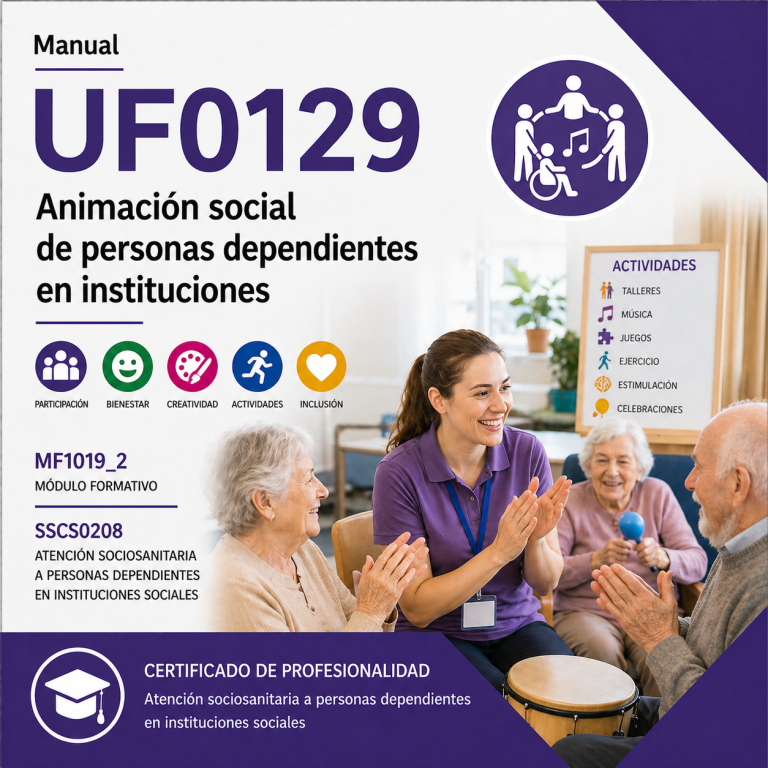 UF0129 animación social personas dependientes instituciones
