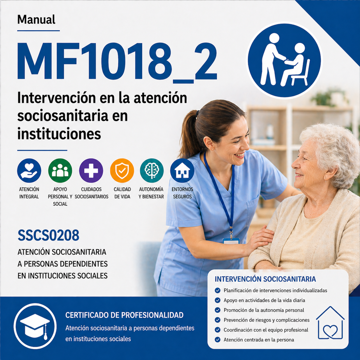 MF1018_2 Atención sociosanitaria instituciones SSCS0208 MF1018_2 intervención atención sociosanitaria instituciones dependientes